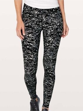 Lululemon Wunder Under ‘liquid platinum’ high rise full length leggings size 6